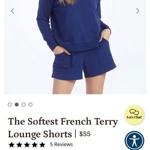 NWT Summersalt French Terry Lounge Shorts